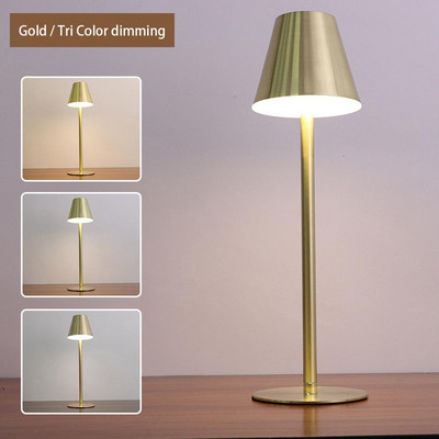 Lampă de masă LED fără fir, baterie reîncărcabilă prin USB, lumină de atmosferă, lampă de birou fără fir pentru bar, hotel, restaurant, decorare dormitor