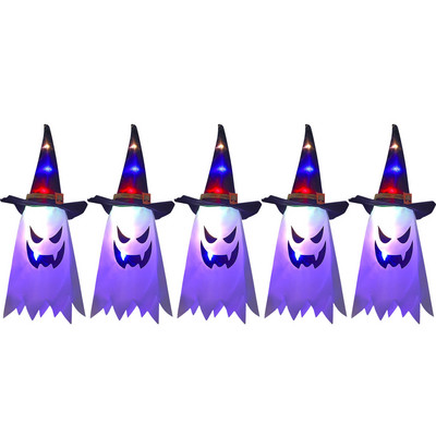 Halloween amuzant păianjen șir de lumină LED cutie de baterii șir de lumină schelet dovleac de Halloween lanternă fantomă lumină de noapte luminoasă