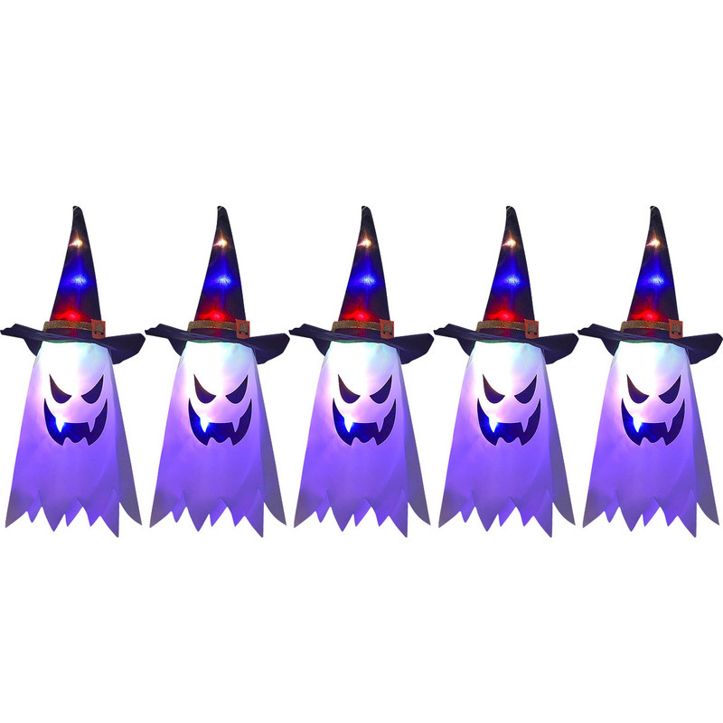 Halloween amuzant păianjen șir de lumină LED cutie de baterii șir de lumină schelet dovleac de Halloween lanternă fantomă lumină de noapte luminoasă