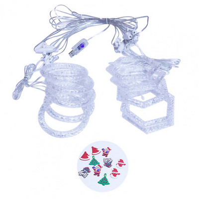 Kardinavalgusti multikas dekoratiivne USB-laadimispuldi rõngas jõulud Halloweeni LED kardinavalgusti siseruumides