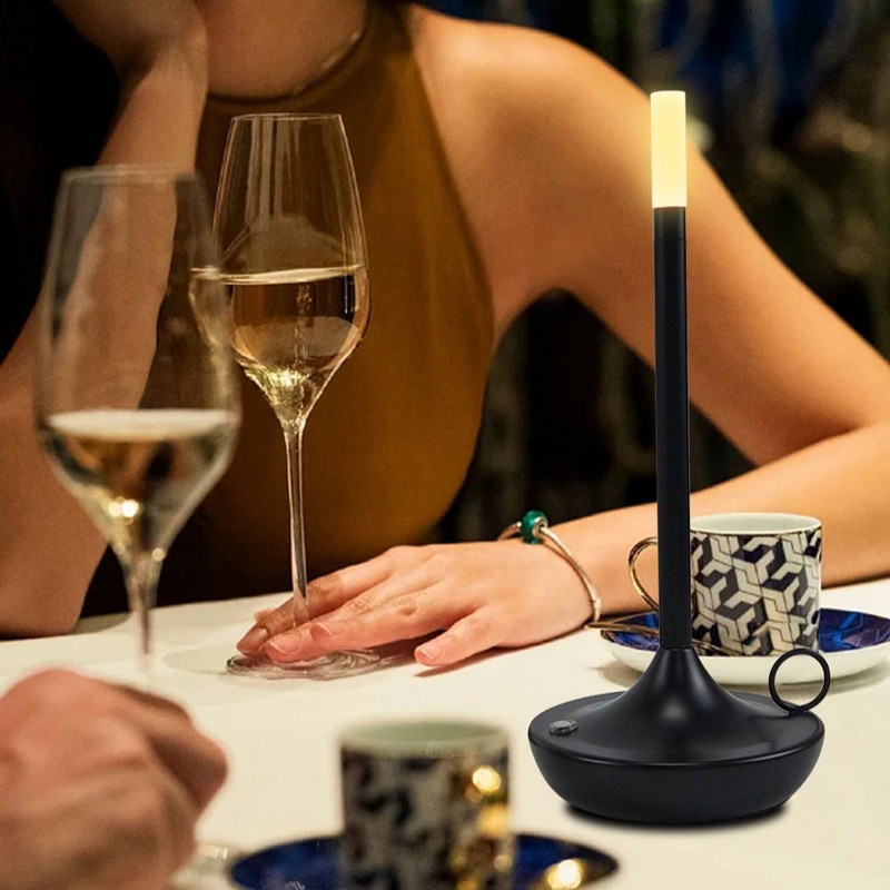 Birou Creativ Restaurant Bar Lampă de masă Reîncărcabilă Studiu Lectură Tactilă Lumină de birou Led Cu Port de încărcare Usb Alături