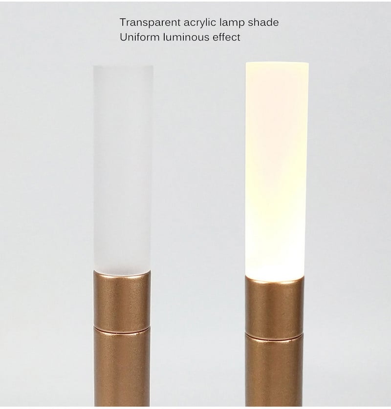 Birou Creativ Restaurant Bar Lampă de masă Reîncărcabilă Studiu Lectură Tactilă Lumină de birou Led Cu Port de încărcare Usb Alături