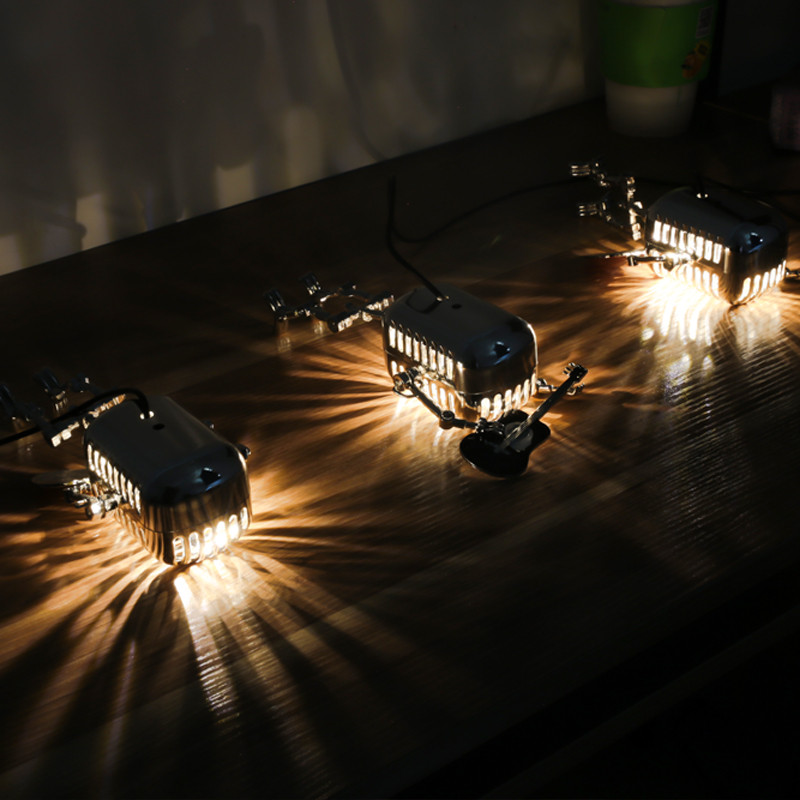 Amerikietiškas retro mikrofonas stalo lempa, skirta viešbučio miegamajam prie lovos Svetainės apdaila Apšvietimas Modernūs minimalistiniai staliniai šviestuvai