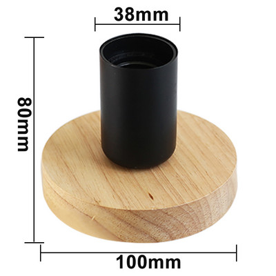 Retro Vintage laualamp puidust E27 öövalgusti 85-265 V EU-pistik Magamistoa voodilauale Lauavalgusti põrandakaunistus Mitme kujuga