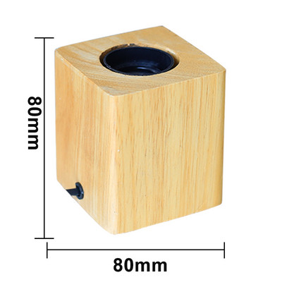 Retro Vintage laualamp puidust E27 öövalgusti 85-265 V EU-pistik Magamistoa voodilauale Lauavalgusti põrandakaunistus Mitme kujuga