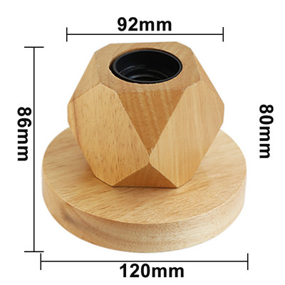 Retro Vintage laualamp puidust E27 öövalgusti 85-265 V EU-pistik Magamistoa voodilauale Lauavalgusti põrandakaunistus Mitme kujuga