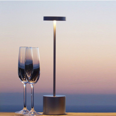 LED nabíjateľná USB stolová lampa bezdrôtová dotyková stmievacia stolová lampa do baru, KTV, hotela, obývačky, čítania, nočné svetlo, nočná lampa