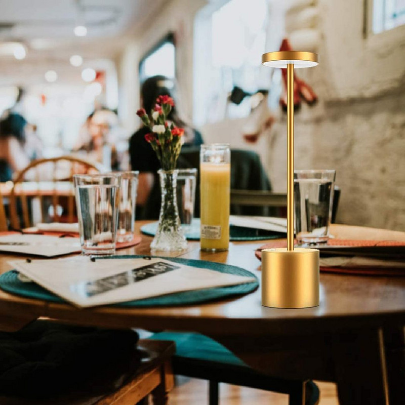 Lampă de birou cu LED, reîncărcabilă, cu USB, lampi de masă cu reglare la atingere, pentru bar, KTV, hotel, sufragerie, lectură, noapte, lampă de noptieră