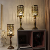 Retro galda lampa LED naktslampa Dzelzs māksla nakts gaismas Led rakstāmgalds gaisma radoša ēdināšana viesnīcas bārs kafijas galda lampa dekoratīva