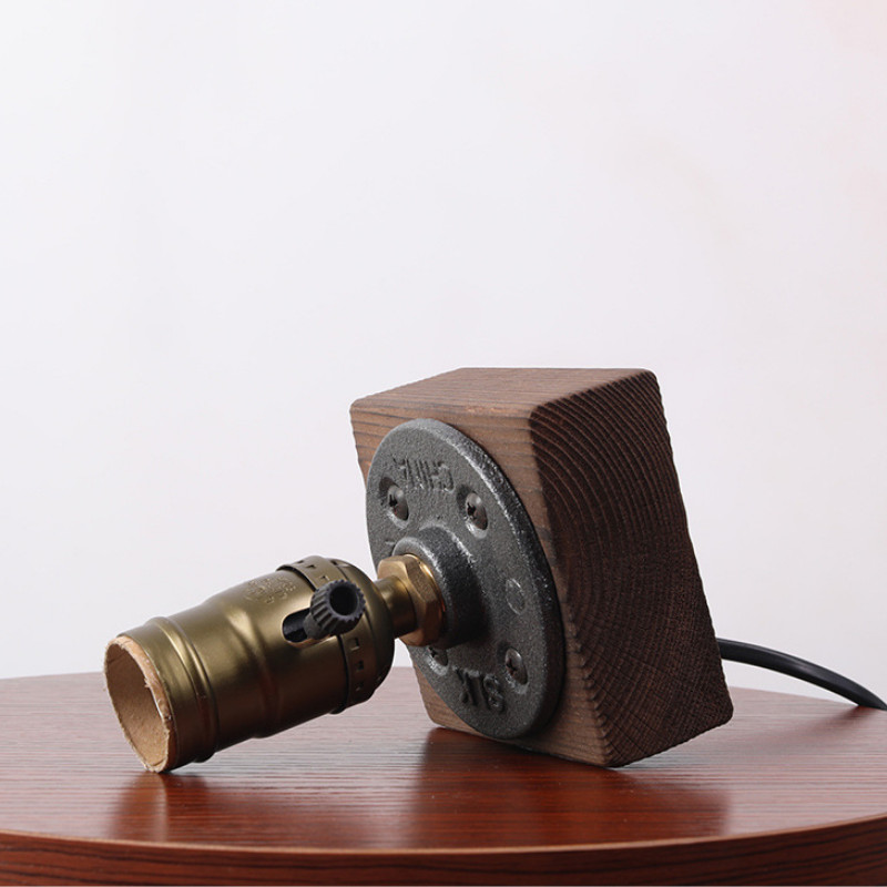 Stil american Retro Cadou Bar Cafenea Stil industrial Lampă de birou Studiu Noptieră Lampă de masă simplă cu conductă de apă E27 Flesh Light