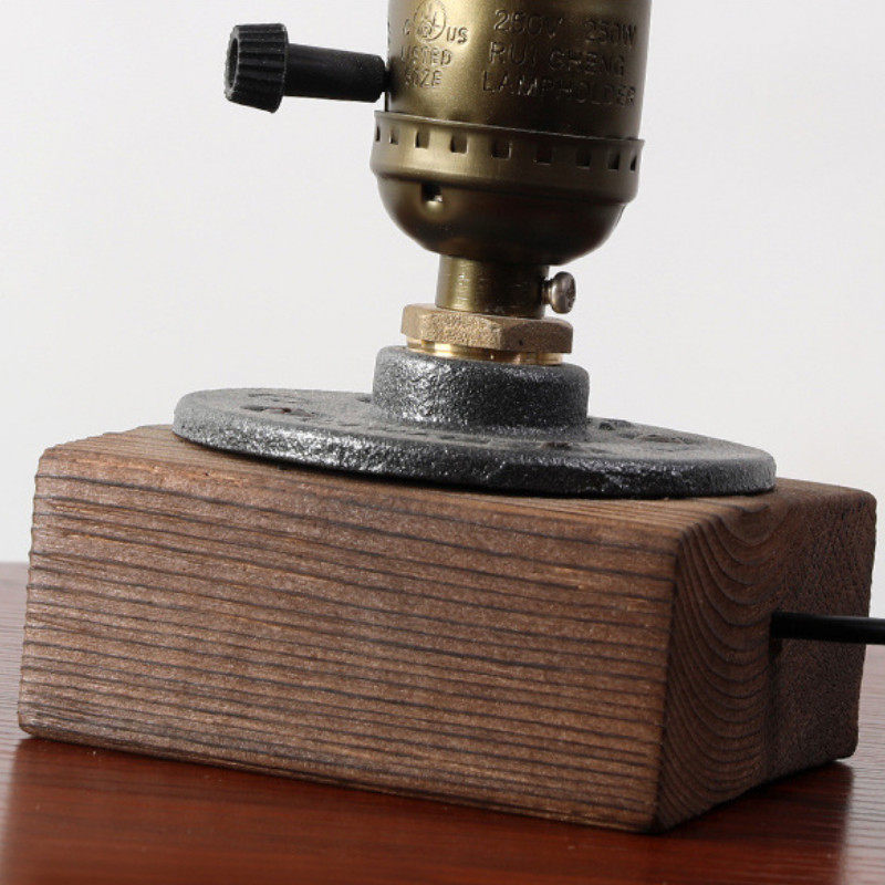 Stil american Retro Cadou Bar Cafenea Stil industrial Lampă de birou Studiu Noptieră Lampă de masă simplă cu conductă de apă E27 Flesh Light