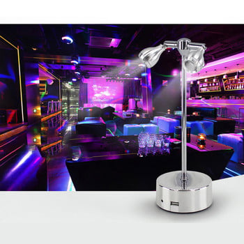 Безжична настолна лампа Retro Bar Restaurant Decor Light LED Nordic Metal Art Модна настолна лампа USB акумулаторна нощна лампа