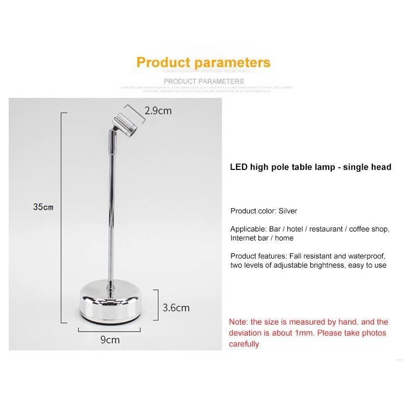 Vezeték nélküli asztali lámpa Retro bár Étterem Decor Light LED Nordic Metal Art Fashion Asztali lámpa USB újratölthető éjszakai fény