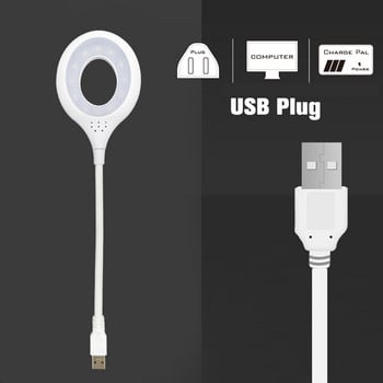 Преносима USB настолна лампа Сгъваема LED светлина за четене Без трептене Мека светлина Спестяваща енергия Защита на очите Нощна светлина за деца