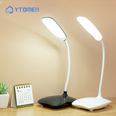 Salokāma pārnēsājama LED galda lampa ar trīs ātrumu aptumšošanu bērnu acu skatienam lasīšanas galda lampa, ar USB barošanu 6000K pieskāriena nakts gaisma
