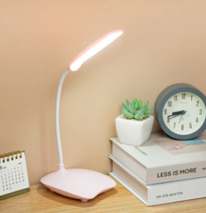 Salokāma pārnēsājama LED galda lampa ar trīs ātrumu aptumšošanu bērnu acu skatienam lasīšanas galda lampa, ar USB barošanu 6000K pieskāriena nakts gaisma