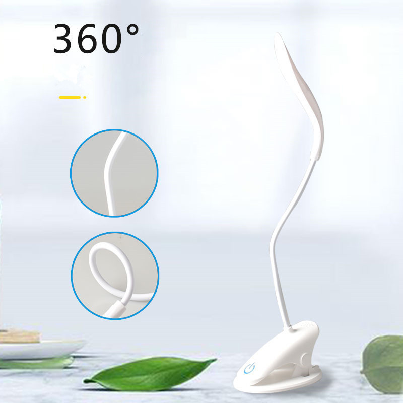 Kaasaskantav taaslaetav klamber laualambil õppetöö puutetundliku hämardamise LED-lauavalgusti öökülje raamatuvalgusti kontoritarvete jaoks