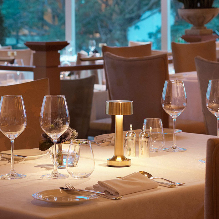 LED bár asztali súlyzó lámpa érintésérzékelő Retro asztali éjszakai fény USB újratölthető vezeték nélküli étteremhez Hotel hálószoba dekoráció