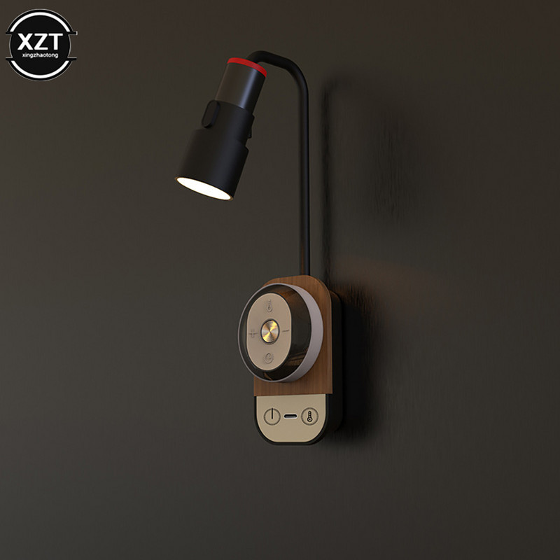 LED voodi kõrval lugemislaualamp , silmade kaitse magnetimemisega öövalgusti multifunktsionaalne seinavalgusti üliõpilaste ühiselamu õppetööks