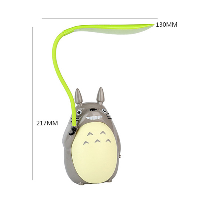 Creative Cartoon Totoro laadimisöö sisevalgus loom LED UBS laualamp lastele kingitus lugemislaua valgustid ruumi sisustus