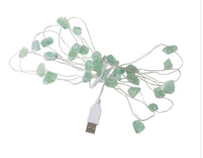 Naturaalsest kvartsist kalliskivist lamp ametüstist dekoratiivvalgustid toorkividest kristallstringist tulede kaunistused magamistoa peoks