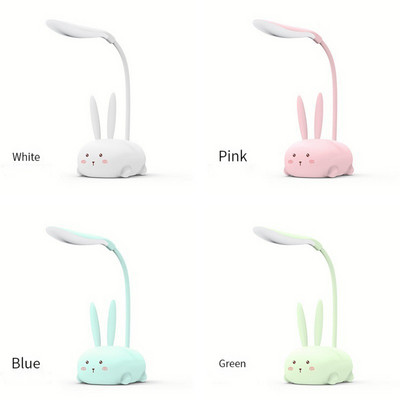 Aranyos macska asztali éjszakai lámpa gyerekeknek Színes gyerekasztal Szemvédő Olvasólámpa Meleg fehér Vezeték nélküli Led USB Újratölthető