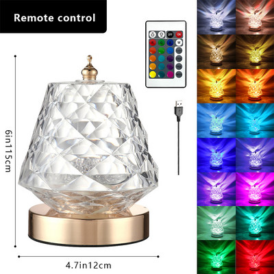 Lampă de proiecție dinamică cu ondulare de apă LED Lumină de noapte Lumină de noapte Lumină romantică rotativă de reglare a luminii pentru decorarea dormitorului de interior