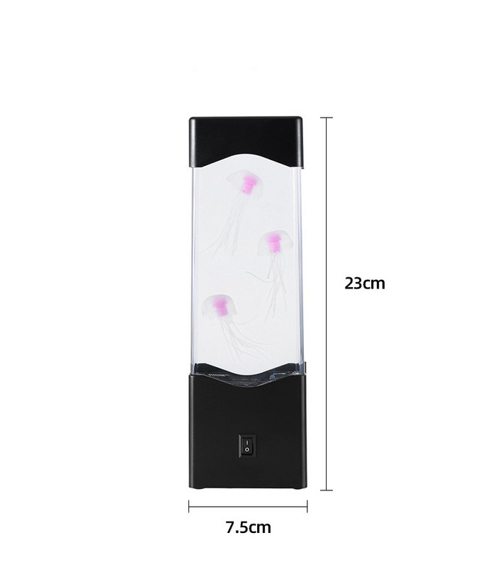 Medūzas nakts gaismas lampa LED krāsains radošs dekors akvārija nakts gaisma blakus galda lampai radoša dāvana bērniem