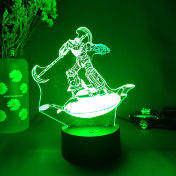 UFO Robot Grendizer Τρισδιάστατη Λάμπα Τηλεόρασης Κινουμένων Σχεδίων Φωτισμός Φωτισμός Ακρυλικό Νυχτερινό Φως Αισθητήρας LED Φωτεινές Ρυθμίσεις Επιτραπέζιου Υπολογιστή Deco