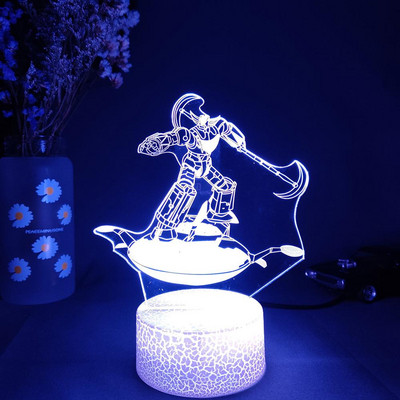 UFO Robot Grendizer 3D Lámpa TV Rajzfilm Figura Világítás Akril Éjszakai Fény LED Érzékelő Fények Számítógép Asztali Beállítás Deco