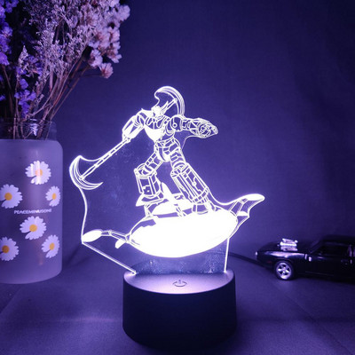 UFO Robot Grendizer 3D Lámpa TV Rajzfilm Figura Világítás Akril Éjszakai Fény LED Érzékelő Fények Számítógép Asztali Beállítás Deco