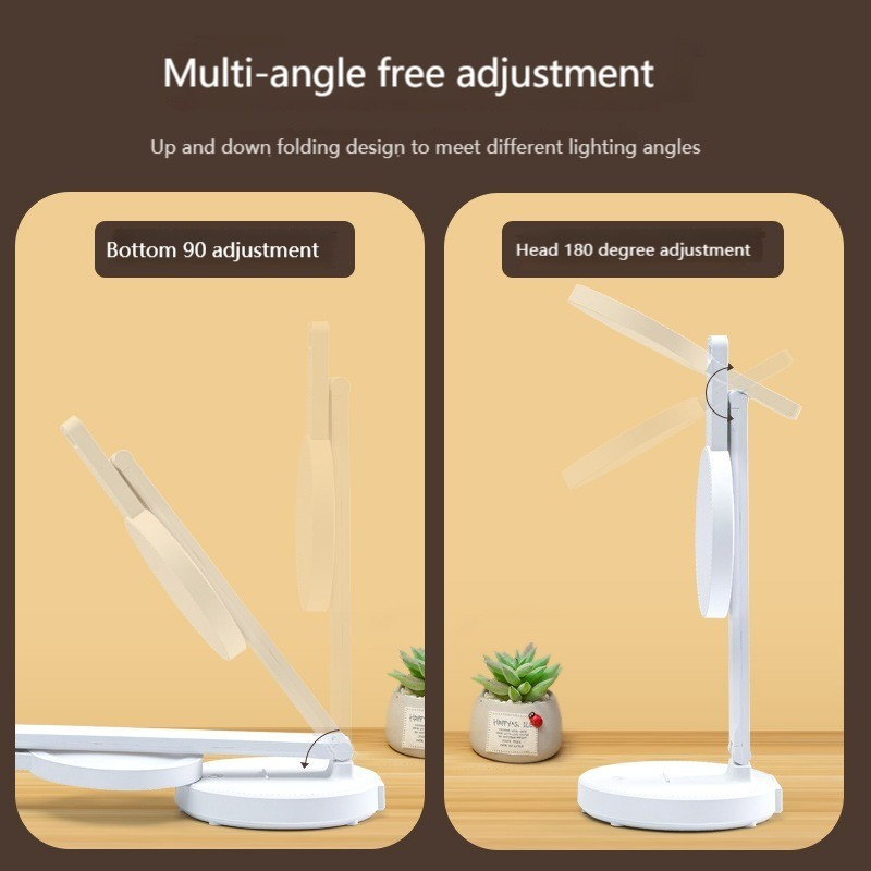 Lampă de birou cu LED Birou pentru protecția ochilor, student la facultate, încărcare prin USB, învățare, dormitor pentru copii, noptieră, lumină de noapte pentru lectură