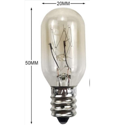 6 pakuotės E12 E14 užsukamas dangtelis T22 mažos Edison kaitrinės lemputės, skirtos Himalajų druskos roko lempoms 120V 220V 15W 20W 25W naktinė lemputė