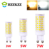 Parduodu LED G9 lemputes AC 220V 3W 5W 7W 2835 SMD Chip Keramikine LED lempute pakeisti Halogen G9 sietyno energijos taupymui