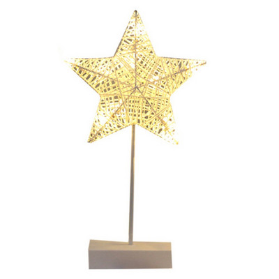 Rattan Weave Star/Moon Night Light Φωτιστικό γραφείου με μπαταρία χριστουγεννιάτικα δώρα Διακόσμηση σαλονιού στο σπίτι για πάρτι κομοδίνο