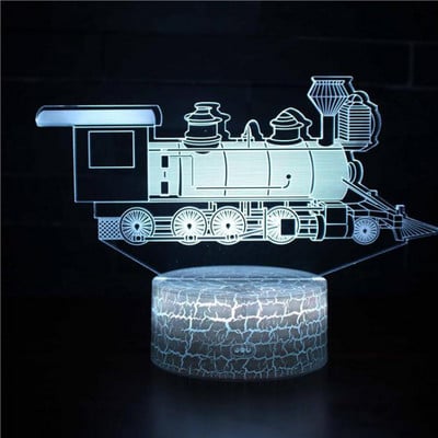 Excavare 3D Lampă de birou Mașini Vehicul Buldozer Tractor Lampă 3D 7 culori Lumină vizuală Led de noapte pentru copii Touch Usb Lampă de masă