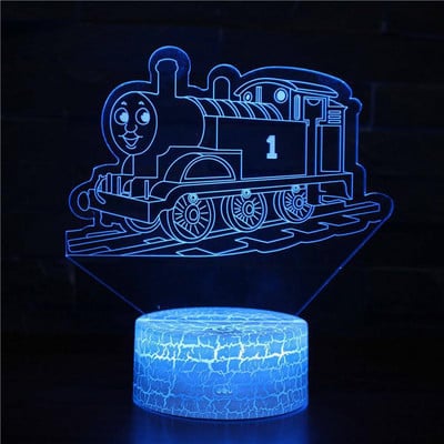 Excavare 3D Lampă de birou Mașini Vehicul Buldozer Tractor Lampă 3D 7 culori Lumină vizuală Led de noapte pentru copii Touch Usb Lampă de masă
