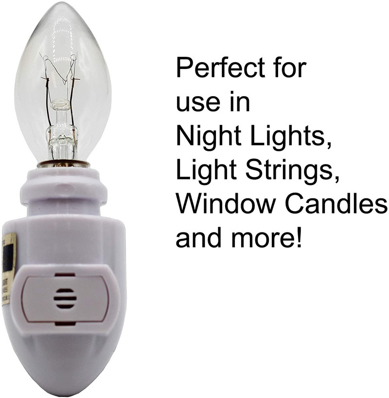 6 pakuotės mažos lemputės 7 W 10 W E12 E14 varžtas 110 V / 240 V pakaitinė druskos lempos atsarginė dalis, vaško lydalo degiklio šildytuvas, kvapni naktinė lemputė