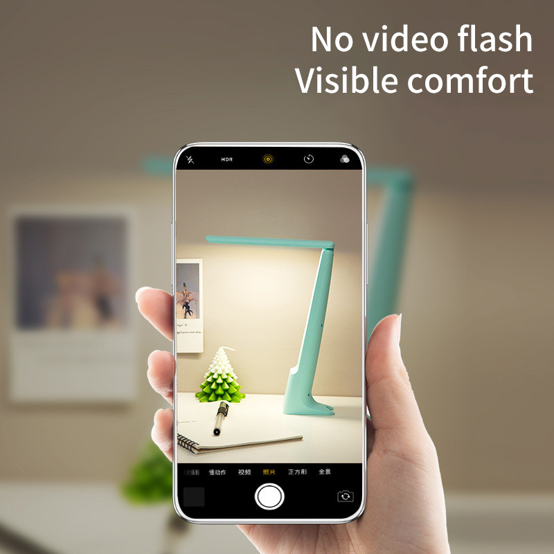 Új hordozható összecsukható lámpa USB töltési típus Összecsukható LED asztali lámpa Energiatakarékos újratölthető LED olvasólámpa csatlakozó