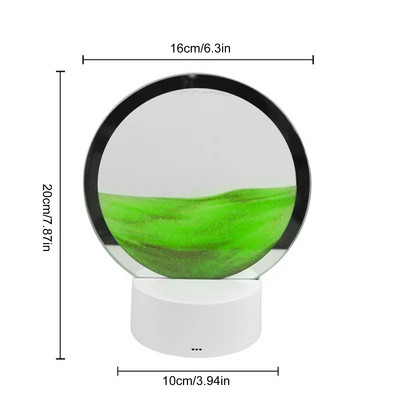 3D homokfestő asztali lámpák RGB színes színváltó homokóra éjszakai fény kreatív divat futóhomokos asztali lámpa ajándék