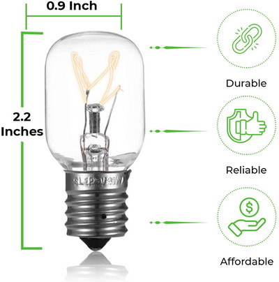 Siuvimo mašinos prietaiso pakaitinė lemputė 15W B15d SBC Bajonetė Double Connect šiltai balta 2700K kaitrinė pritemdoma 6PACK