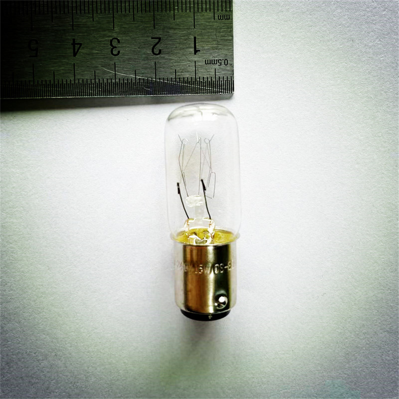 Siuvimo mašinos prietaiso pakaitinė lemputė 15W B15d SBC Bajonetė Double Connect šiltai balta 2700K kaitrinė pritemdoma 6PACK