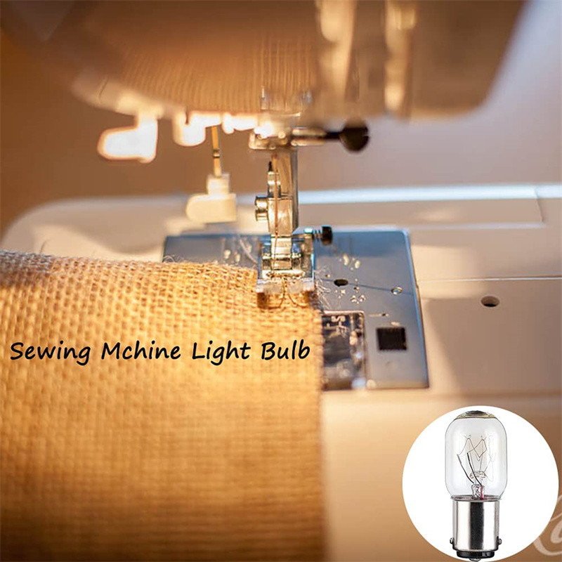 Siuvimo mašinos prietaiso pakaitinė lemputė 15W B15d SBC Bajonetė Double Connect šiltai balta 2700K kaitrinė pritemdoma 6PACK