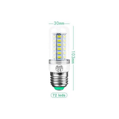 SMD 5730 E27 LED лампа за царевица Енергоспестяващи светлини Led лампа 110V 220V Lampada Candle Ampoule LED крушки за царевица