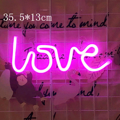 Planet LED lámpák Neonreklám hálószoba dekoráció Neonreklám éjszakai lámpa szobákhoz Fali művészeti bár Party USB vagy elemmel