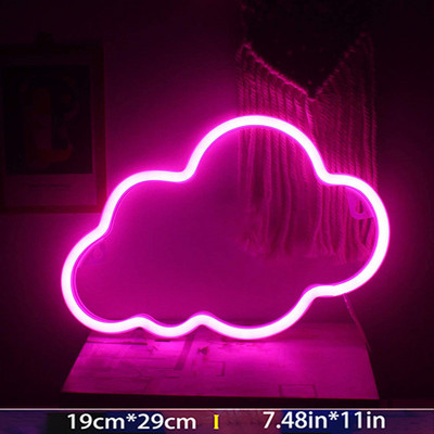 Planet LED lámpák Neonreklám hálószoba dekoráció Neonreklám éjszakai lámpa szobákhoz Fali művészeti bár Party USB vagy elemmel