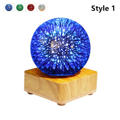 3D tűzijáték kristály golyós lámpa otthoni éjjeliszekrény romantikus hangulatú világító csillagos égbolt LED éjszakai lámpa