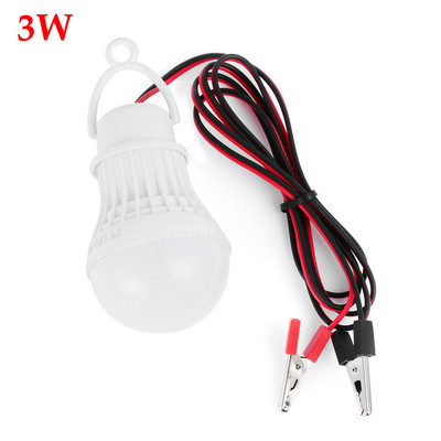 1vnt 120cm 12V didelės galios LED lempa Nešiojama LED lemputė 3W/5W/12W lauko nakčiai, skirta stovyklavimui saulės energijos medžioklei avarinio segtuko lemputė