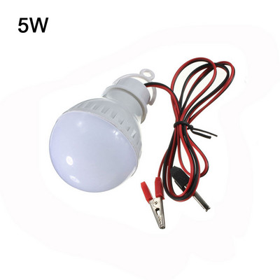 1vnt 120cm 12V didelės galios LED lempa Nešiojama LED lemputė 3W/5W/12W lauko nakčiai, skirta stovyklavimui saulės energijos medžioklei avarinio segtuko lemputė