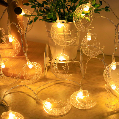 Ramadan Decor LED String Lights Garland Fairy Lighting String for Holiday Christmas Wedding Party Decoration USB/Battery Operate